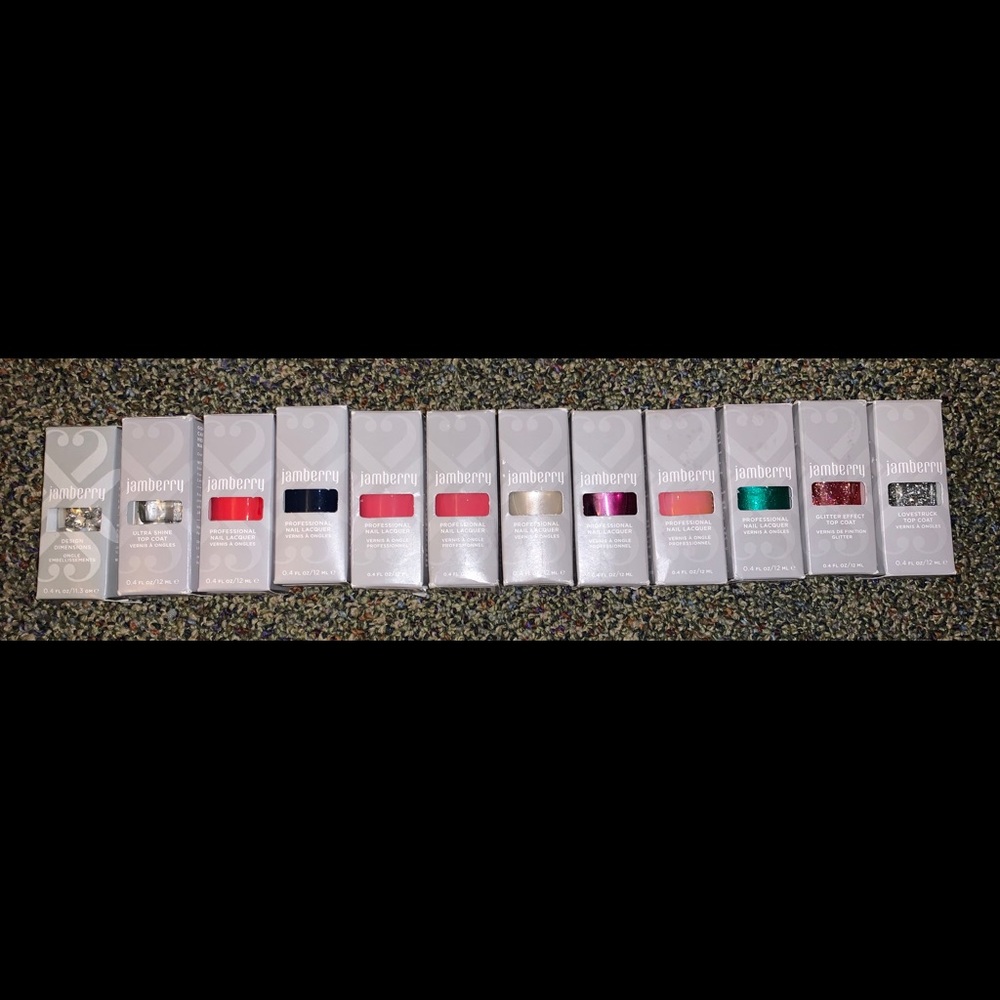 11 Jamberry Lacquers & 1 Embellishments